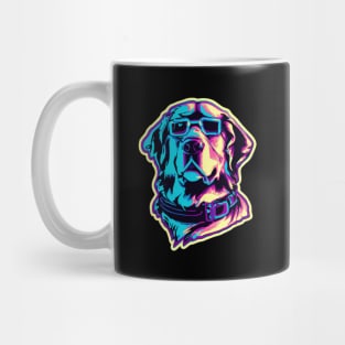 Labrador Vaporwave Dog Lover Retriever Mug